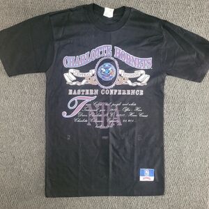Vtg vintage NBA Nutmeg graphic tee Charlotte Hornets sz M shirt single stitch